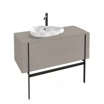 Тумба под раковину Jacob Delafon Nouvelle Vague 120 EB3041 коричневая кожа