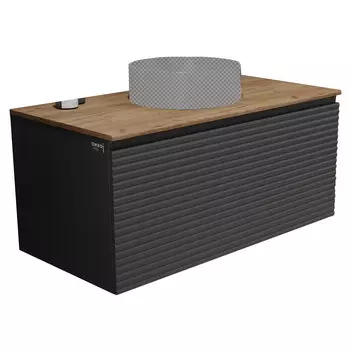 Тумба под раковину Jorno Cossety 100 Coss.01.100/P/A-DZ/JR антрацит