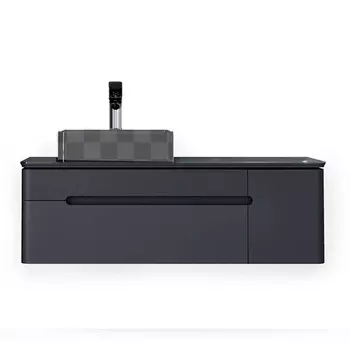 Тумба под раковину Jorno Shine 120 антрацит