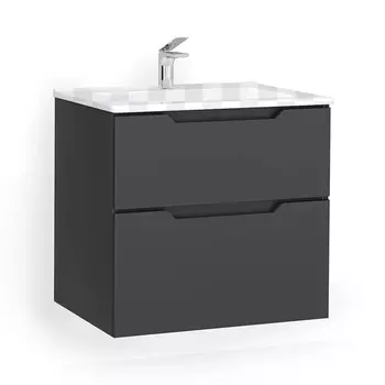Тумба под раковину Jorno Slide 65 антрацит