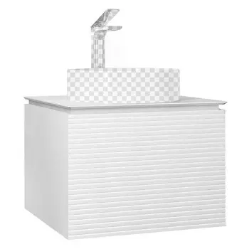 Тумба под раковину Jorno Stone Stn.01.60/P/W/JR