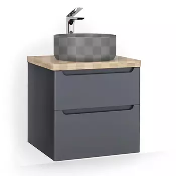 Тумба под раковину Jorno Wood 60 серая