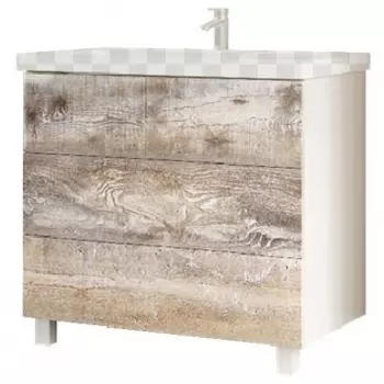 Тумба под раковину Marka One Mix 80Н бетон