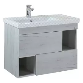 Тумба под раковину Оника Санторини 80.13 дуб белый крафт
