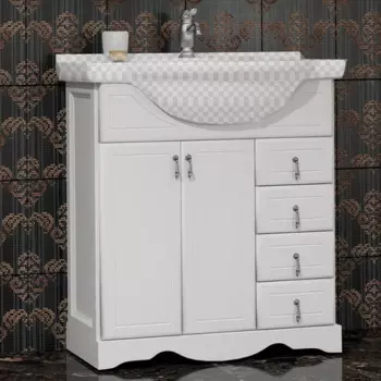 Тумба под раковину Opadiris Клио 75 белый матовый