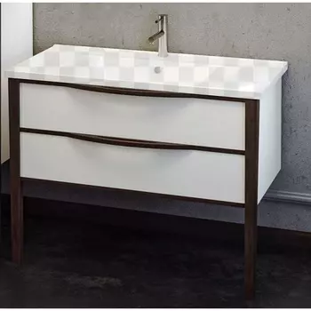 Тумба под раковину Opadiris Риголетто 120 белый/св. орех