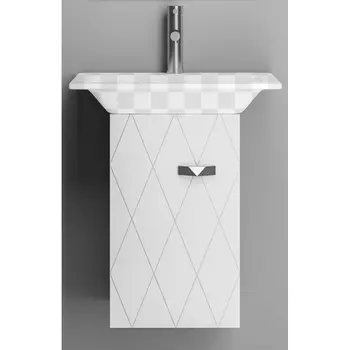 Тумба под раковину Opadiris Торус 50 левый белый