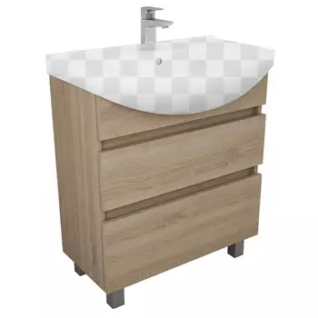 Тумба под раковину OWL Eland 75 дуб сонома