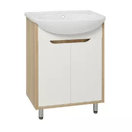 Тумба под раковину Runo Эко 59.5 00000001144 лиственница