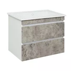 Тумба под раковину Runo Манхэттен 71.8 00-00001019 серый бетон