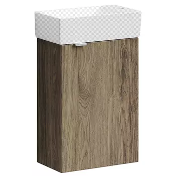 Тумба под раковину Sancos Mini MN35ECHL левая дуб чарльстон