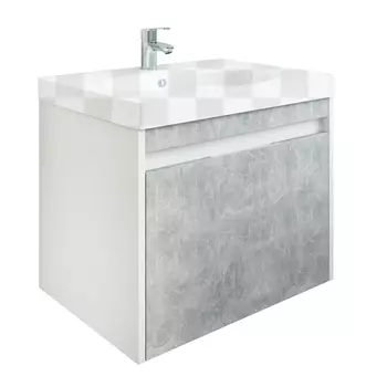 Тумба под раковину Sanflor Калипсо 60 белый/ателье светлый