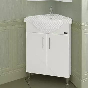 Тумба под раковину СанТа Аврора 60 белая