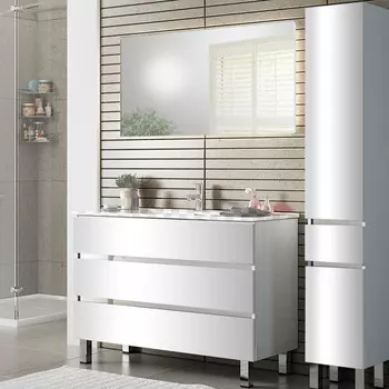 Тумба под раковину Санвит Кубэ-3 90 белая