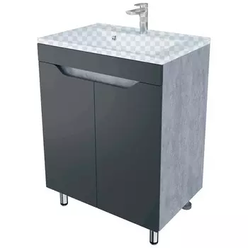 Тумба под раковину Stella Polar Абигель 65 SP-00001079 цемент