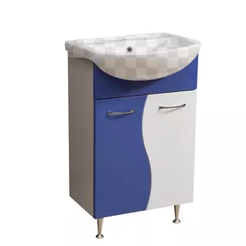 Тумба под раковину Stella Polar Колор-1 55 синяя