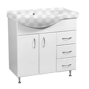 Тумба под раковину Stella Polar Концепт 80 правая