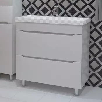 Тумба под раковину Stella Polar Рианна 100 напольная