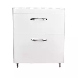 Тумба под раковину Style Line Каре 70 Люкс Plus белая напольная