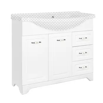 Тумба под раковину Style Line Олеандр-2 100 Люкс белая