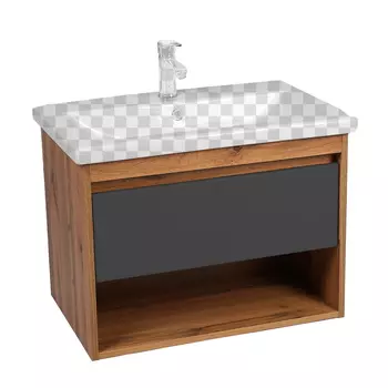 Тумба под раковину Viant Бостон 70 VBOS70COG-T1YP графит