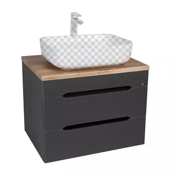 Тумба под раковину Viant Марсель 60 VMAR57NG-T2YP графит