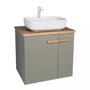 Тумба под раковину Viant Мюнхен 60 VMUN60NH-T2STP хаки