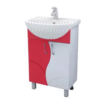 Тумба под раковину Vigo Alessandro-4 55 красный