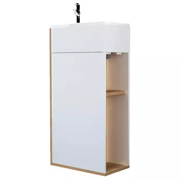 Тумба с раковиной 1Marka Laura 40П дуб сонома