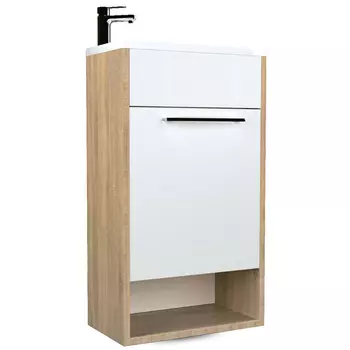 Тумба с раковиной 1Marka Lira 40П дуб сонома L