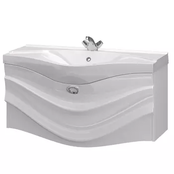 Тумба с раковиной Aima Eclipse 110 белый