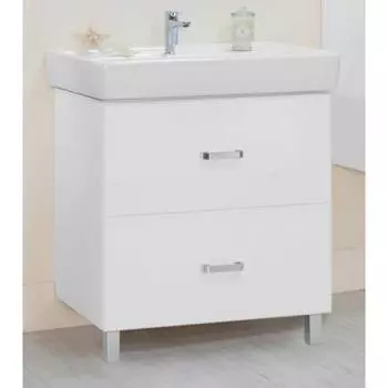 Тумба с раковиной Акватон Америна 80 Н белая