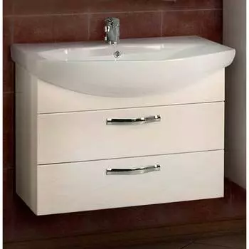 Тумба с раковиной Акватон Ария 80 М белая