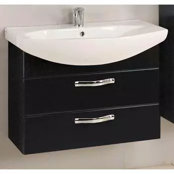 Тумба с раковиной Акватон Ария 80 М чёрная