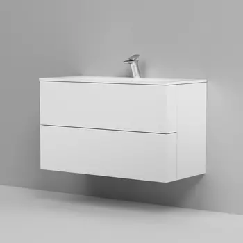 Тумба с раковиной Am.Pm Spirit V2.0 100 белый глянец