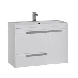 Тумба с раковиной Aquanet Тиволи 90 белая