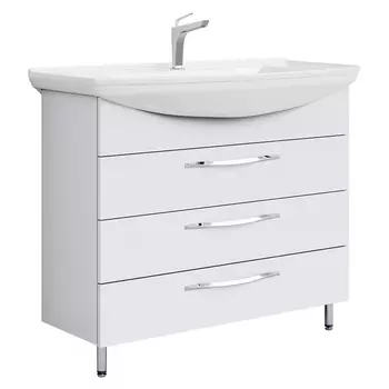 Тумба с раковиной Aqwella Аллегро Т10/3 белый