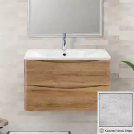 Тумба с раковиной Belbagno Acqua 1000-2C-SO-CVG Cemento Verona Grigio