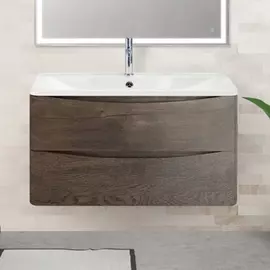 Тумба с раковиной Belbagno Acqua 900-2C-SO-RNG Rovere Nature Grigio