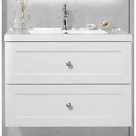 Тумба с раковиной BelBagno Dublin 750-2C-SO-BL Bianco Lucido