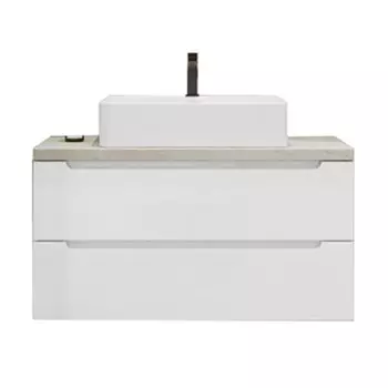 Тумба с раковиной BelBagno ETNA100BL-KEPMCO-1338-SET