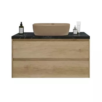 Тумба с раковиной BelBagno KRAFT100RNN-KEPMNO-1302-H316-SET матовая