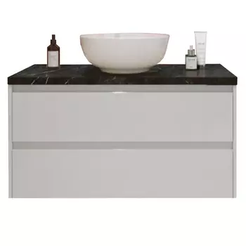 Тумба с раковиной BelBagno KRAFT80BO-KEPMNO-1077-SET матовая