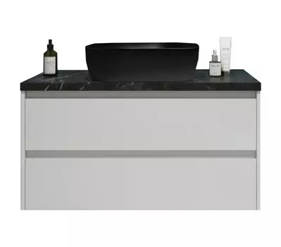 Тумба с раковиной BelBagno KRAFT80BO-KEPMNO-1302H301-SET матовая