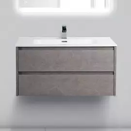 Тумба с раковиной BelBagno Kraft 1000-2C-SO-PG Pietra Grigio