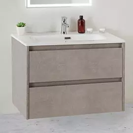 Тумба с раковиной BelBagno Kraft 39-700/390-2C-SO-PG Pietra Grigio