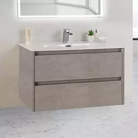 Тумба с раковиной BelBagno Kraft 39-800/390-2C-SO-PG Pietra Grigio