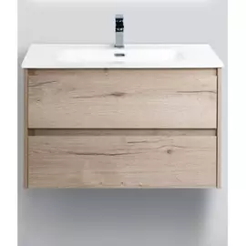 Тумба с раковиной BelBagno Kraft 800-2C-SO-RGB Rovere Galifax Bianco