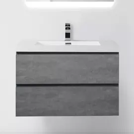 Тумба с раковиной BelBagno Luce 800-2C-SO-SCM Stucco Cemento