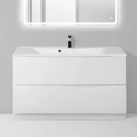 Тумба с раковиной BelBagno Marino 1000-2C-PIA-BL-P Bianco Lucido
